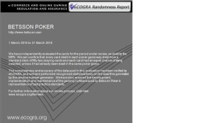 Betsson poker sertifikaatti