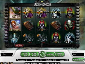 NetEntin valmistama, vampyyri teemainen Blood Suckers-slotti