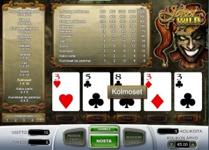 NetEntin tekemä Joker Wild videopokeri