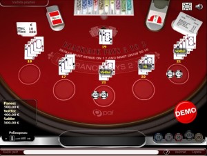 PAF multihand blackjack, jossa voit pelata peräti viittä kättä samanaikaisesti