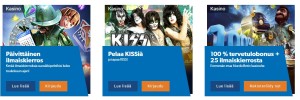 Esimerkkejä Nordicbetin kasinokampanjoista